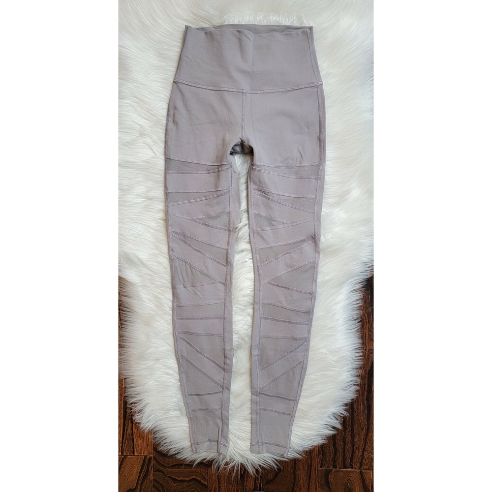 Lululemon High Times Wunder Under Leggings Tech Mesh Bandage Size 4